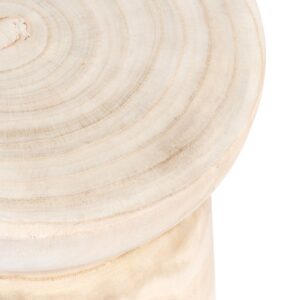 Beistelltisch aus Paulownienholz 29x40x29cm Guss Beige Maisons du Monde Möbel Wohnzimmermöbel Beistelltische