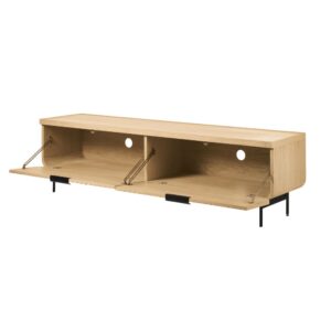 TV-Möbel mit 2 Schubladen 167.7x47x40cm Holz Beige Maisons du Monde Möbel Wohnzimmermöbel TV-Möbel