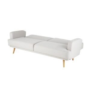 wohnli-moebel-suche-209528-1 4-Sitzer-Sofa Clic-Clac in Hellgrau 214x83x86cm Polyester Grau Maisons du Monde Sofas und Sessel Sofas Schlafsofas