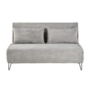 wohnli-moebel-suche-209539 Wohnli Möbelsuche - 2-Sitzer-Bank Clic-Clac mit hellgrauem Samtbezug