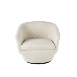wohnli-moebel-suche-209937-1 Weiß melierter Drehsessel aus Kiefer 80x70x80cm Holz Weiß Maisons du Monde Sofas und Sessel Sessel, Poufs und Fußbänke Sessel