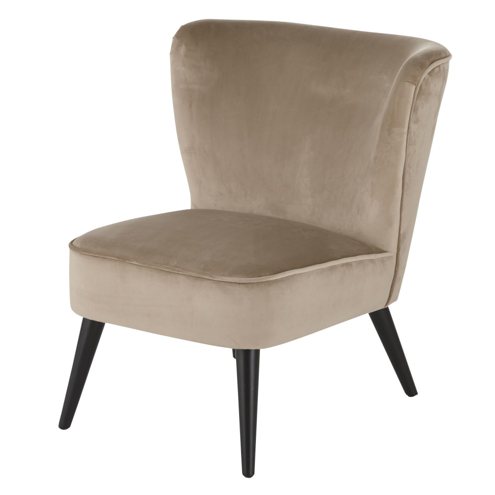 wohnli-moebel-suche-210054 Wohnli Möbelsuche - Vintage-Sessel mit beigem Samtbezug