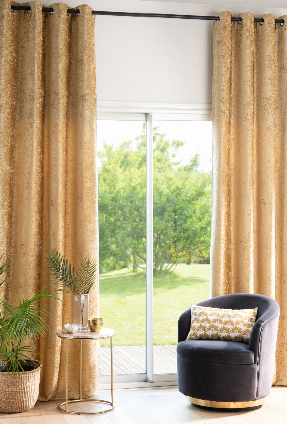 40x53x40cm Metall Gold Maisons du Monde Möbel Wohnzimmermöbel Beistelltische