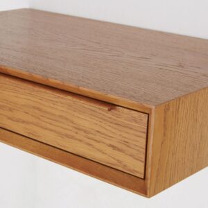 Schreibtisch-Wandregal im Vintage-Stil mit 1 Schublade 76x180x47cm Holz Braun Maisons du Monde Möbel Büromöbel Schreibtische