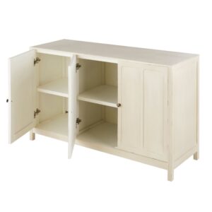 125x80x45cm Holz Weiß Maisons du Monde Möbel Esszimmermöbel Sideboards, Highboards & niedrige Anrichten