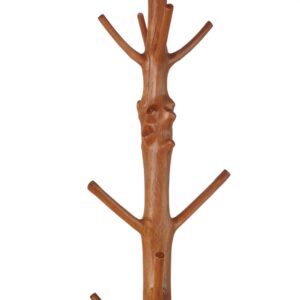 wohnli-moebel-suche-222505-1 Garderobenständer in Baumstammoptik aus braunem Mangostan-Holz und schwarzem Metall. 40x188x40cm Holz Braun Maisons du Monde Möbel Flurmöbel Garderobenständer und Garderobenhaken