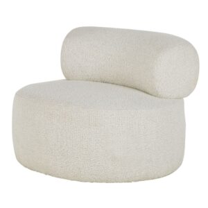 wohnli-moebel-suche-223236-1 Drehsessel aus hellgrauem Bouclé-Stoff 98x76x100cm Polyester Grau Maisons du Monde Sofas und Sessel Sessel, Poufs und Fußbänke Sessel