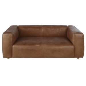 wohnli-moebel-suche-225691 Wohnli Möbelsuche - 3/4-Sitzer-Sofa mit braunem Lederbezug