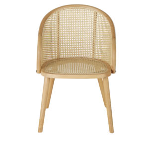 wohnli-moebel-suche-229970-1 Esstischstuhl aus Buchenholz und beigefarbenem Rattangeflecht 55x82x59cm Holz Beige Maisons du Monde Möbel Esszimmermöbel Stühle