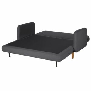 2/3-Sitzer-Sofa Clic-Clac in Anthrazit 156x82x89cm Polyester Grau Maisons du Monde Sofas und Sessel Sofas Klappsofa