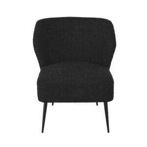 wohnli-moebel-suche-230306-1 Berufssessel mit schwarzen Schnallen aus recyceltem Polyester 65x74.5x72cm Polyester Schwarz Maisons du Monde Sofas und Sessel Sessel, Poufs und Fußbänke Sessel