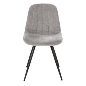 46x83x54cm Samt Grau Maisons du Monde Möbel Esszimmermöbel Stühle