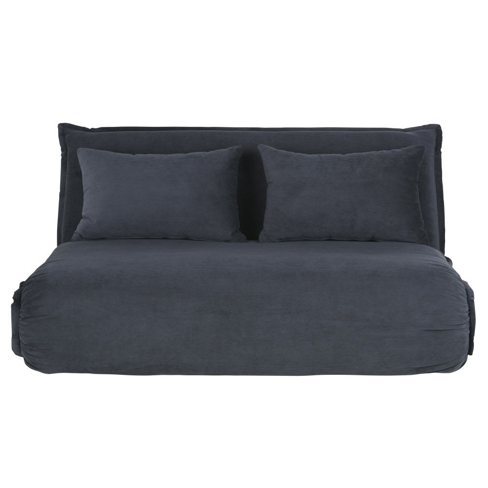 wohnli-moebel-suche-230546 Wohnli Möbelsuche - 2-Sitzer-Sofa Clic-Clac mit grauem Kordsamtbezug