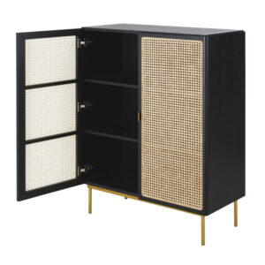 wohnli-moebel-suche-230863-1 90x115x40cm Rohrgeflecht Beige Maisons du Monde Möbel Esszimmermöbel Sideboards, Highboards & niedrige Anrichten