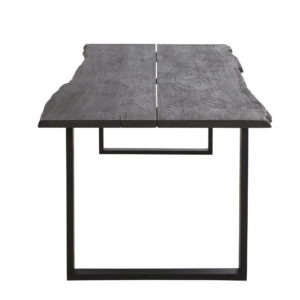 wohnli-moebel-suche-230873-1 Esstisch für 8/10 Personen aus schiefergrauer Eiche und Metall L220 220x75x90cm Holz Schwarz Maisons du Monde Möbel Esszimmermöbel Esstische