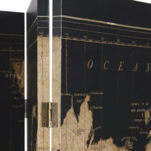 wohnli-moebel-suche-233441-1 Raumtrenner mit schwarzem Motiv 162x170x2.5cm Holz Beige Maisons du Monde Möbel Schlafzimmermöbel Raumteiler und Paravent