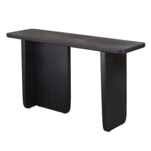 Konsole aus massivem schwarzem Mangoholz 140x76x40cm Holz Schwarz Maisons du Monde Möbel Wohnzimmermöbel Konsolentische