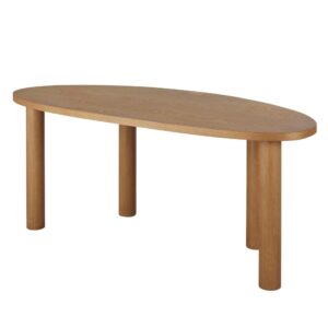 Professioneller Schreibtisch L180 180x75x80cm Holz Braun Maisons du Monde Möbel Büromöbel Schreibtische