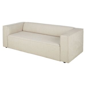 3-Sitzer-Sofa mit Bezug aus beigefarbenem Cordsamt 205x67x90cm Acryl Beige Maisons du Monde Sofas und Sessel Sofas 2-Sitzer-Sofas & 3-Sitzer-Sofas