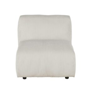 Wohnli Möbelsuche - Modulelement für modulares Sofa mit Bezug aus beigefarbenem Cordsamt