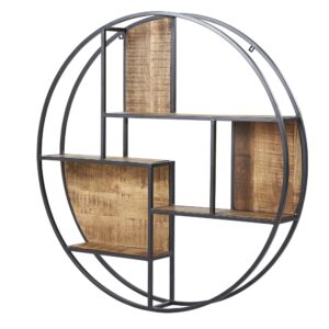 110.5x110.5x16cm Metall Braun Maisons du Monde Möbel Wohnzimmermöbel Regale