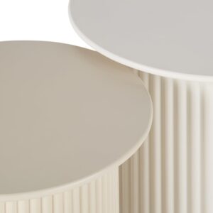 48.5x41x48.5cm Spanplatte Weiß Maisons du Monde Möbel Wohnzimmermöbel Beistelltische