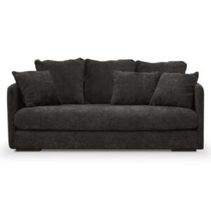 Wohnli Möbelsuche - 3-Sitzer-Sofa mit Bezug aus anthrazitgrauem Cordsamt