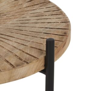 45x48.5x45cm Holz Beige Maisons du Monde Möbel Wohnzimmermöbel Beistelltische