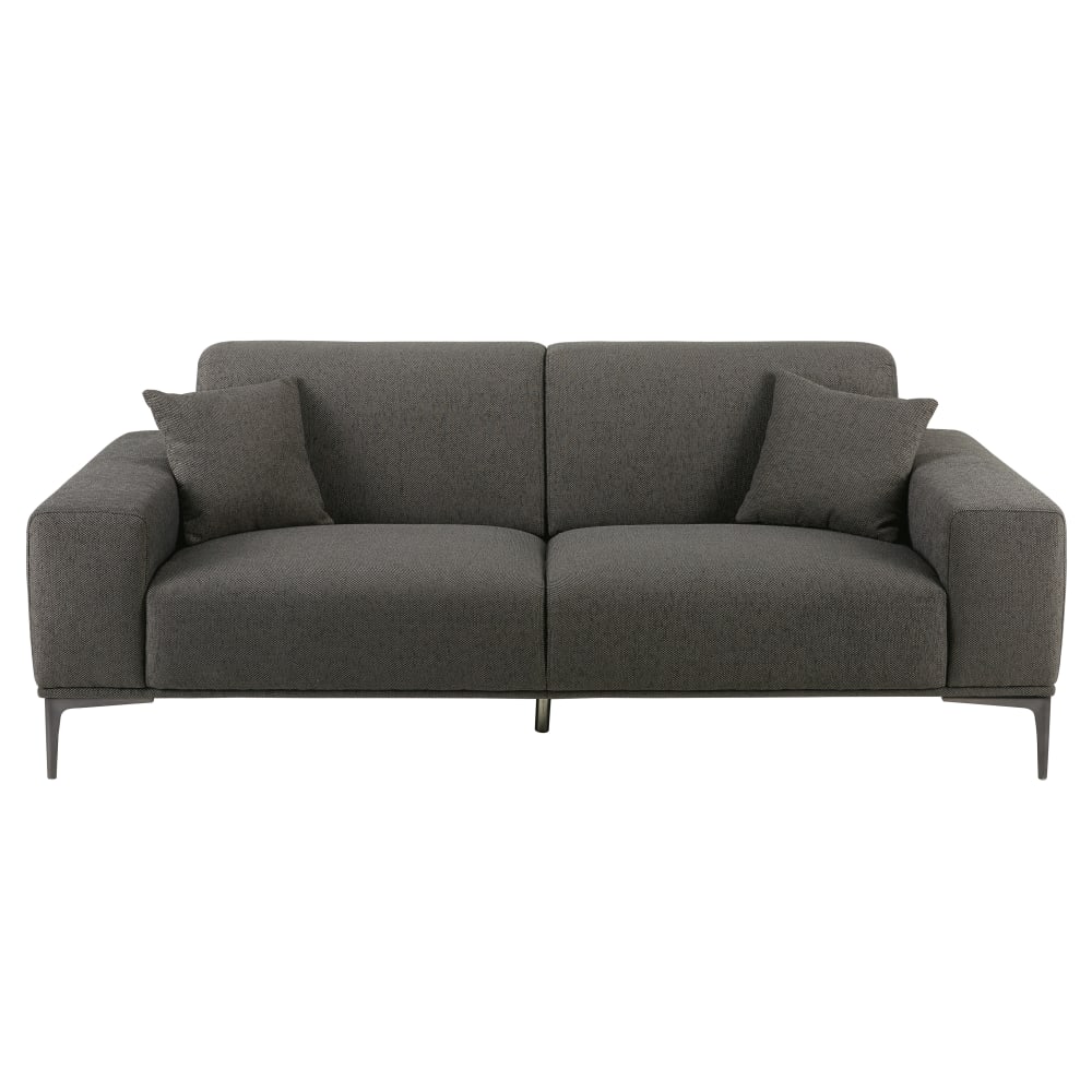 Wohnli Möbelsuche - 2/3-Sitzer-Sofa mit anthrazitgrau Stoffbezug