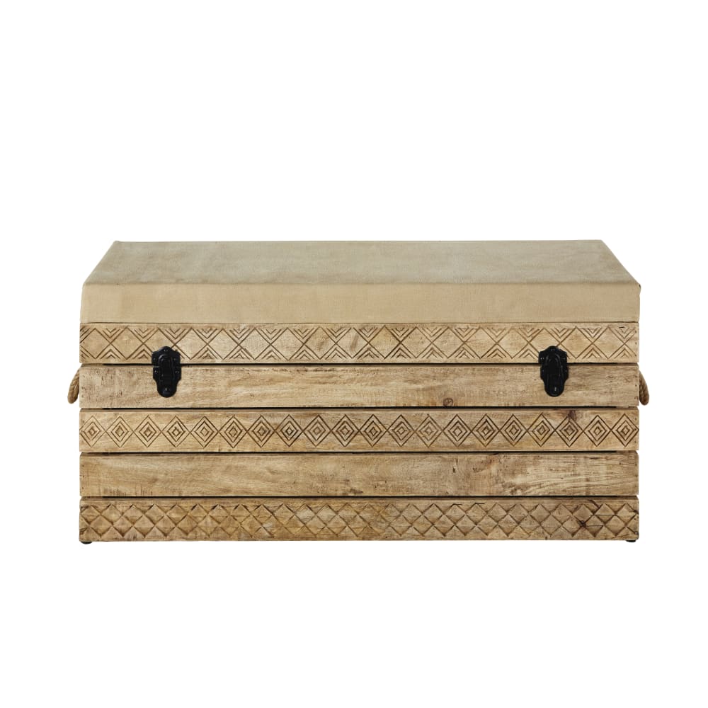 wohnli-moebel-suche-241672 Wohnli Möbelsuche - Bank mit Staufach aus Mangoholz und Baumwolle
