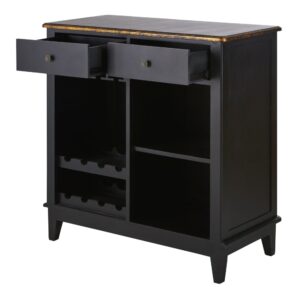 96x100x45cm Holz Braun Maisons du Monde Möbel Esszimmermöbel Barmöbel