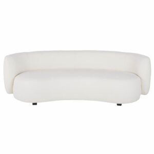 Wohnli Möbelsuche - 3/4-Sitzer-Sofa mit Bezug aus ecrufarbenem Bouclé-Stoff