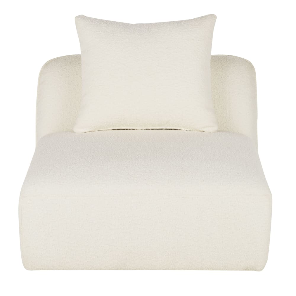 wohnli-moebel-suche-241902 Wohnli Möbelsuche - 1-Sitzer-Sitzelement für modulares Sofa mit Bezug aus ecrufarbenem Bouclé-Stoff