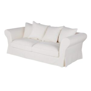180x88x94cm Polyester Weiß Maisons du Monde Sofas und Sessel Sofas 2-Sitzer-Sofas & 3-Sitzer-Sofas