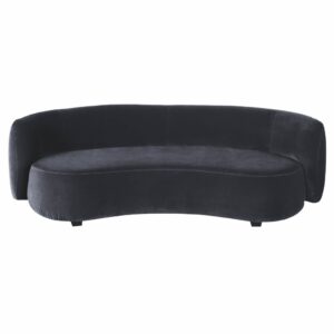 Wohnli Möbelsuche - 3/4-Sitzer-Sofa mit anthrazitgrauem Samtbezug