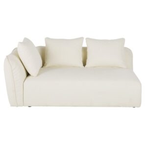 wohnli-moebel-suche-242357 Wohnli Möbelsuche - Linke Armlehne für modulares Sofa mit Bezug aus ecrufarbenem Bouclé-Stoff