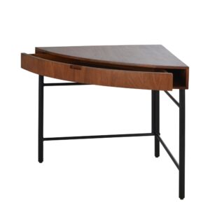 wohnli-moebel-suche-242665-1 Eckbüro aus massivem Mangoholz und schwarzem Metall 80x75x80cm Metall Braun Maisons du Monde Möbel Büromöbel Schreibtische