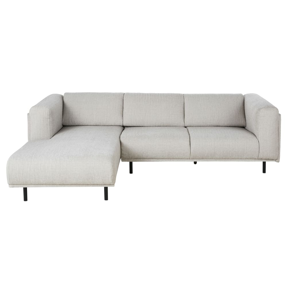 Wohnli Möbelsuche - 3/4-Sitzer-Ecksofa mit Bezug aus Cordsamt