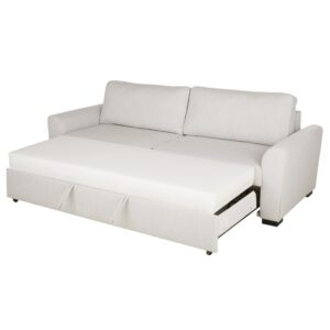 wohnli-moebel-suche-243107-1 3/4-Sitzer-Schlafsofa aus Stoff, grau 230x91x91cm Holz Grau Maisons du Monde Sofas und Sessel Sofas 2-Sitzer-Sofas & 3-Sitzer-Sofas