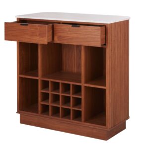 1 Flaschenregal und Marmorplatte