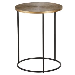 bronzefarben und schwarz