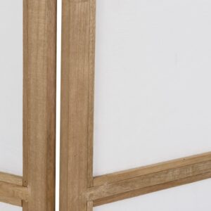 Raumteiler aus Paulownienholz 125x165x1.8cm Holz Beige Maisons du Monde Möbel Schlafzimmermöbel Raumteiler und Paravent