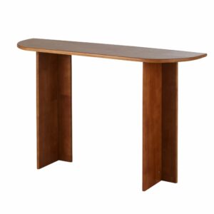 Konsole aus massivem Gummibaumholz 120x75x35cm Holz Braun Maisons du Monde Möbel Wohnzimmermöbel Konsolentische