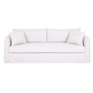 Wohnli Möbelsuche - 3-Sitzer-Sofa in weißem Leinen