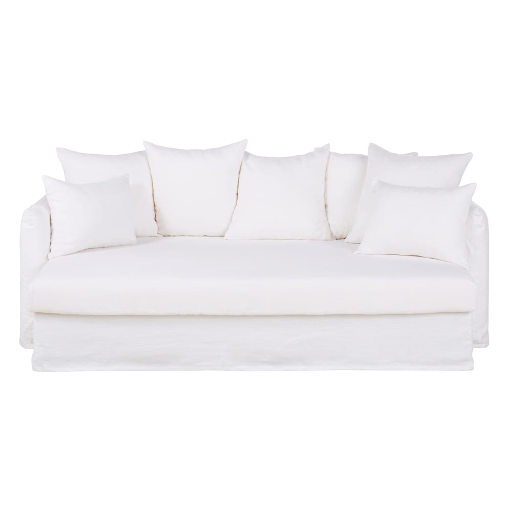 wohnli-moebel-suche-247027 Wohnli Möbelsuche - XXL-Sofa 3-Sitzer in weißem Leinen