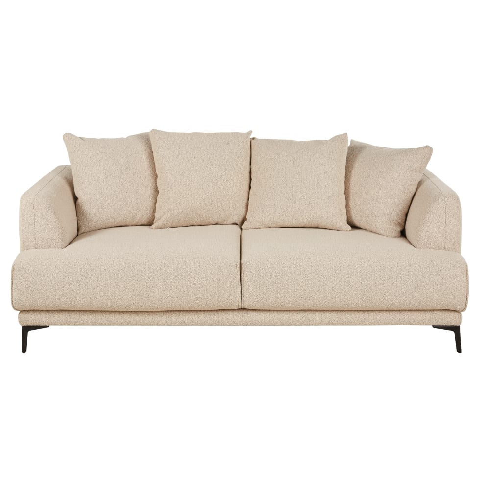 Wohnli Möbelsuche - 3-Sitzer-Sofa aus Bouclé-Stoff
