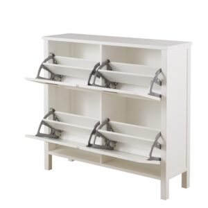 100x96x30cm Spanplatte Weiß Maisons du Monde Möbel Flurmöbel Schuhschränke