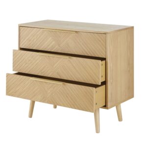 85.6x80x42.5cm Holz Beige Maisons du Monde Möbel Schlafzimmermöbel Kommoden