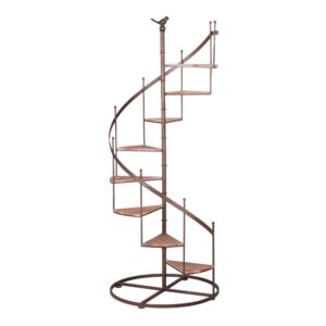 Wohnli Möbelsuche - Stufenregal aus Tannenholz und Metall mit Rosteffekt