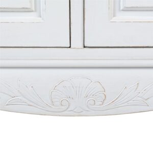 Weißer Schrank mit 2 Türen 130x190x50cm Holz Weiß Maisons du Monde Möbel Schlafzimmermöbel Schränke